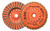 Walter Surface Technologies 15I451 ENDURO-FLEX 2-IN-1 TURBO Flap Disc | 5/8" - 11 Arbor Hole | 4-1/2" Diameter | 13300 Max. RPM | Ceramic 80 Grit | Sold by Box of 10