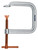 Palmgren 9629234 Regular Duty Extra Deep Throat C-Clamp With Copper Spindles | 4" Max Open Capacity | 5/8" Spindle Diameter | 6-1/4" Throat Capacity