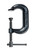 Palmgren 9629511 Drop Forged Deep Throat C-Clamp With Black Oxide Spindle | 3" Max Open Capacity | 0.527" Spindle Diameter | 2-1/2" Throat Capacity