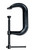 Palmgren 9629513 Drop Forged Deep Throat C-Clamp With Black Oxide Spindle | 6" Max Open Capacity | 0.670" Spindle Diameter | 4-1/8" Throat Capacity