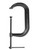 Palmgren 9629515 Drop Forged Deep Throat C-Clamp With Black Oxide Spindle | 10" Max Open Capacity | 0.670" Spindle Diameter | 6" Throat Capacity
