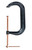 Palmgren 9629523 Drop Forged Deep Throat C-Clamp With Copper Spindle | 12" Max Open Capacity | 0.670" Spindle Diameter | 6-3/10" Throat Capacity