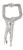 Palmgren 70620 Locking C-Clamp with Pads | 6" Max Open Capacity | 1-3/4" Max. Jaw Opening | 3/4"Jaw Width