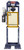 Palmgren 9661614 25 Ton Electric Pump Floor Hydraulic Press | 19" x 13.75" Throat Capacity | 19.5" x 23.5" Max. Work Diameter