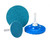 United Abrasives 55430 Sait-Lok Laminated Disc | 3" Diameter | Z-H Zirconium 24 Grit | Sold by Pack of 50