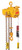 Ingersoll Rand ML1000K-1C15-C11U MLK Series Air Chain Hoist | 1 Ton Capacity | 15 ft Lift | 11 Drop | Steel Snap Hook | Pull Chain Control