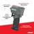 Aircat Pneumatic Tools 1077-TH Stubby Impact Wrench | 500 (ft-lbs) Max Torque | 9000 RPM | 3/8" Square Drive