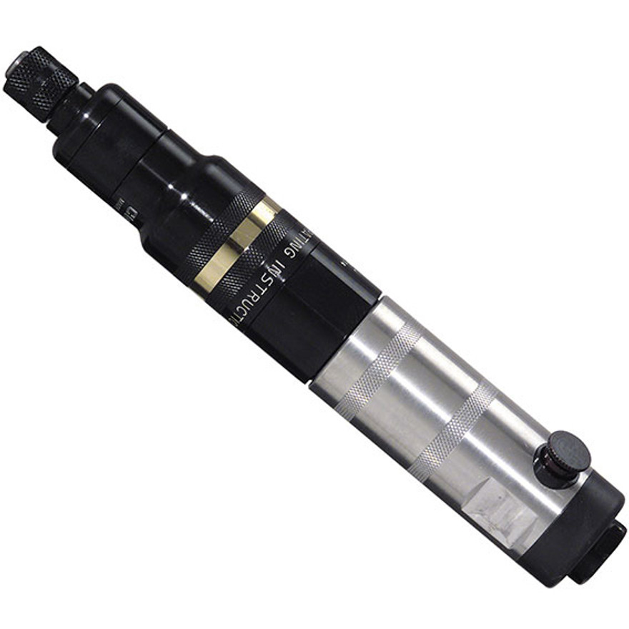 Cleco 8RSA-5BQ Push Button Reverse Inline Screwdriver | 8-Series | 400 RPM | 0.5-6.2 (ft.-lbs.) Torque Range | 1/4" Hex Quick Change Drive
