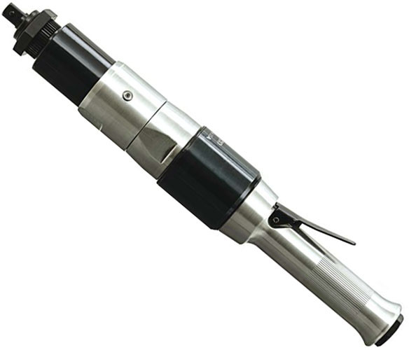 Cleco 55RNAL-3-4 Inline Reaction Bar Pneumatic Nutrunner | 55 Series | Lever Start | 370 RPM | 1/2" Square Drive | 51 (ft-lbs) Max Torque