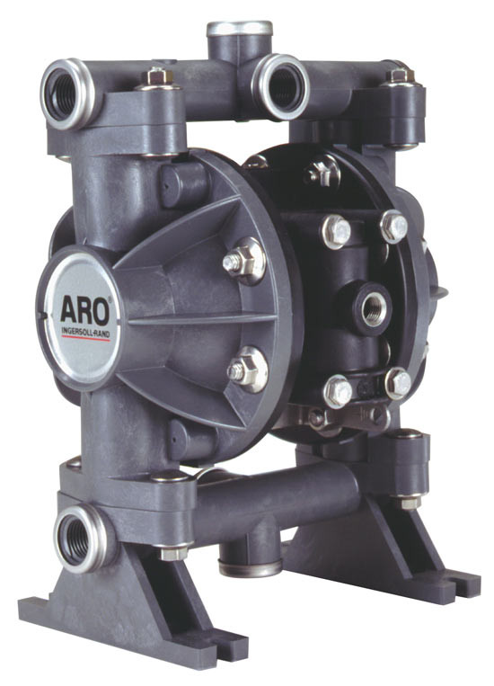 ARO 666057-444 Classic Style Compact Diaphragm Pump | 1/2" Non-Metallic | 13 Maximum GPM | PTFE Ball Material