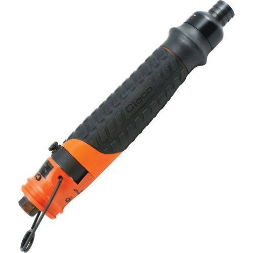 Cleco 19BPA05Q Push Button Reverse Inline Pneumatic Screwdriver | 19 Series | 560 RPM | 0.3 - 3.7 (ft-lbs) Torque Range | 1/4" Hex Quick Change Drive