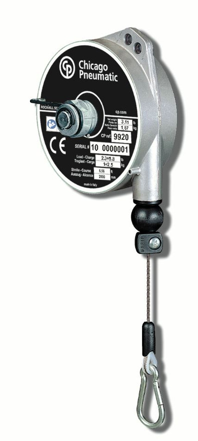 Chicago Pneumatic CP9922 Medium Duty Balancer | 8.8-13.2 lb Load Range | 6.5' Stroke | Aluminum Housing