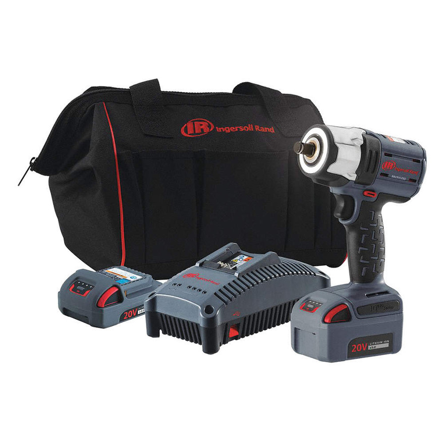 Ingersoll Rand W5153-K22 Cordless Socket Impact Wrench Tool Kit | 1/2" Drive Size | 365 (ft-lbs) Max Torque
