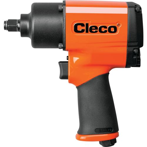 Cleco CWM-375P Pneumatic Impact Wrench | CWM Metal Housing Series | 12,000 RPM | 1,400 BPM | 3/8" Pin Anvil Drive | 340 (ft-lbs) Max Torque