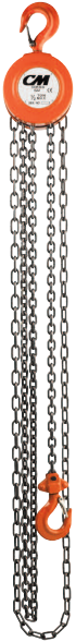 CM 2258A Series 622 Hand Chain Hoist | Single Reeved | 10' Standard Lift | 2 Ton Rated Capacity