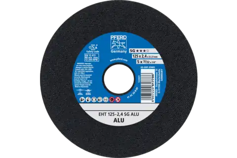 Pferd 63603 ALU SG Type 1 Cut-Off Wheel | 5" Diameter | 7/8" Arbor Hole | 3/32" Thickness | Sold by Box of 25