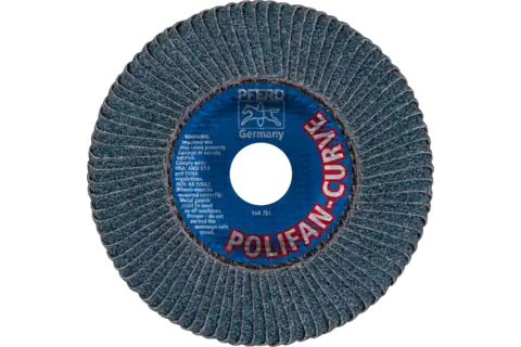 PFERD 67196 Polifan Flap Disc | 7/8" Arbor Hole | 5" Diameter | Zirconia Alumina 40 Grit | Radial Type | Sold by Box of 10