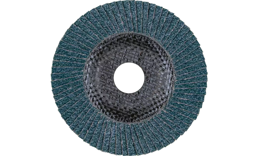 PFERD 62035 Polifan Flap Disc | 5/8-11" Arbor Hole | 4-1/2" Diameter | Zirconia Alumina 80 Grit | Flat | Sold by Box of 10