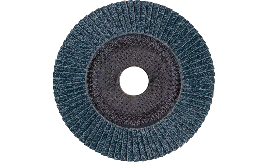 PFERD 63032 Polifan Flap Disc | 7/8" Arbor Hole | 5" Diameter | Zirconia alumina 60 Grit | Conical | Sold by Box of 10