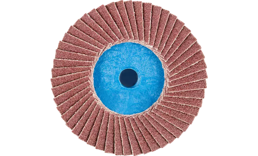 Pferd 42809 Mini Polifan Flap Disc | Arbor Hole | 3" Diameter | Aluminum Oxide 60 Grit | Type CD | Sold by Box of 10