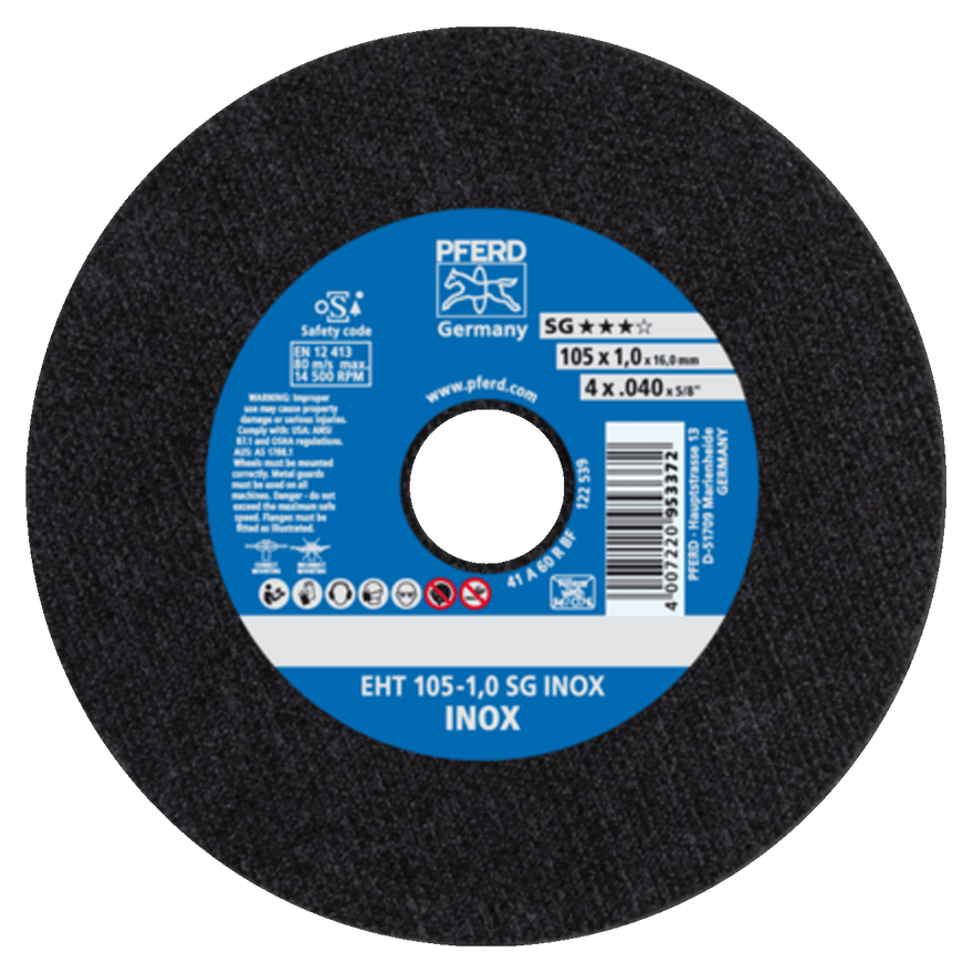PFERD Flat Type Cut-Off Wheel SG INOX