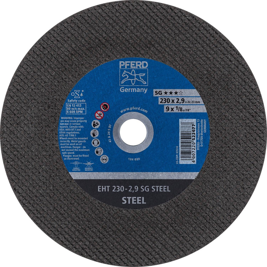 PFERD .045" Type 1 Aluminum Oxide Cut-Off Wheel PFERD .045" Type 1 Aluminum Oxide Cut-Off Wheel