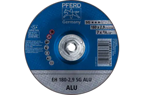 Pferd 63141 ALU SG Type 27 Cut-Off Wheel | 7" Diameter | 5/8-11" Arbor Hole | 1/8" Thickness | Sold by Box of 10
