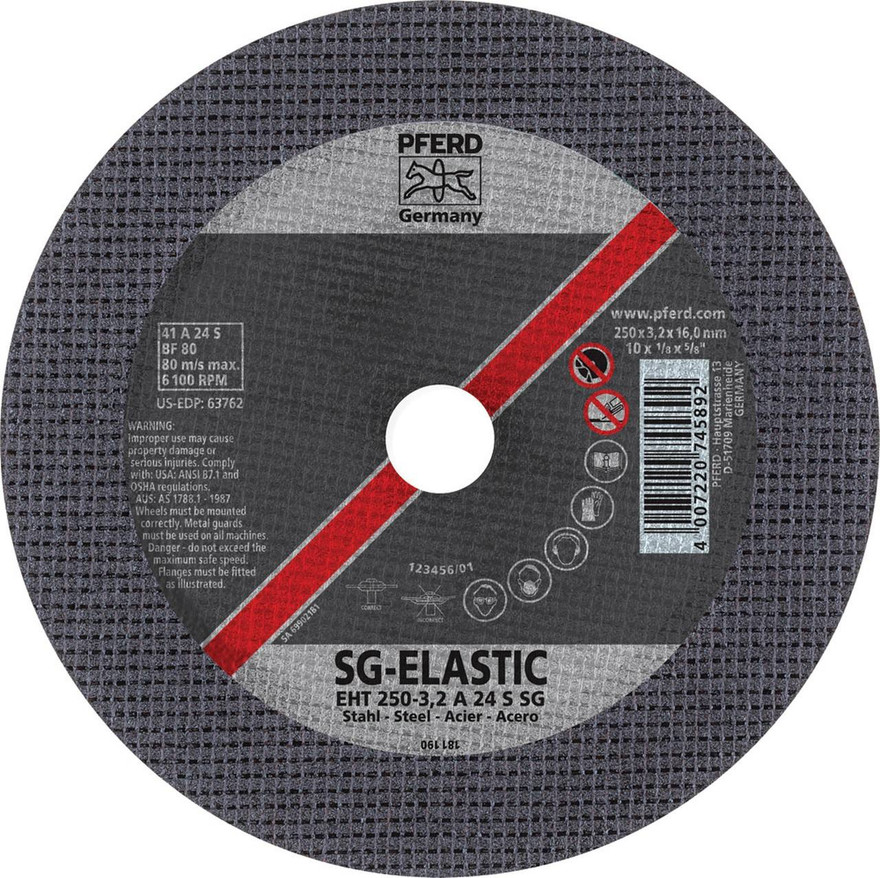 PFERD 1/8" Type 1 Flat Cut-Off Wheel | SG-ELASTIC