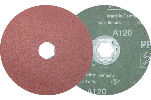 Pferd 40105 COMBICLICK Fiber Disc | 5" Diameter | Aluminum Oxide 120 Grit | Sold by Box of 25