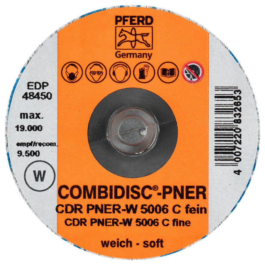 PFERD Quick-Change Disc COMBIDISC PNER Unitized Disc 48450 | 2" Diameter (Box of 25)
