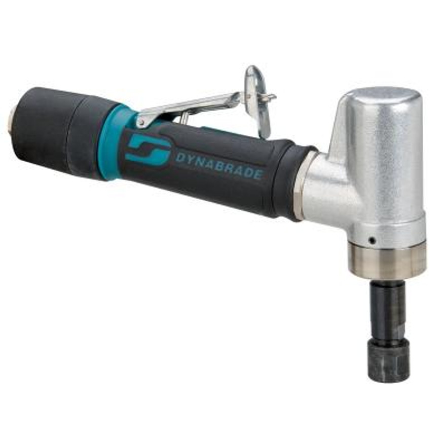 Dynabrade 47212 7 Degree Offset Die Grinder | 0.4 HP Motor | 5000 RPM | Planetary-Geared | Extended Rear Exhaust | 1/4" & 6 mm Collets