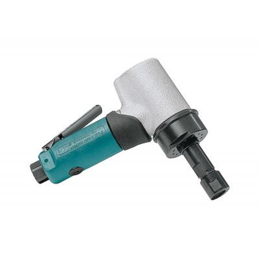 Dynabrade 52242 7 Degree Offset Die Grinder | 0.7 HP Motor | 20,000 RPM | Gearless | Rear Exhaust | 1/4" & 6 mm Collets