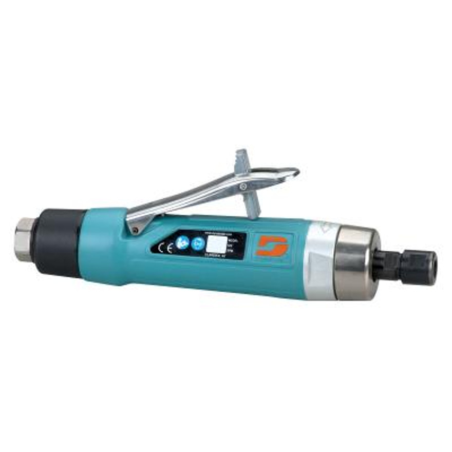 Dynabrade 52669 Straight-Line Die Grinder | 1 HP Motor | 20,000 RPM | Gearless | Rear Exhaust | 1/4" & 6 mm Collets