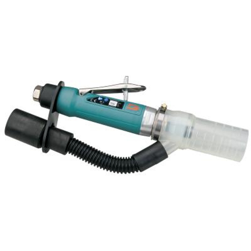 Dynabrade 56743 Straight-Line Die Grinder | Central Vacuum | 1 HP Motor | 12,000 RPM | Gearless | Rear Exhaust | 1/4" & 6 mm Collets