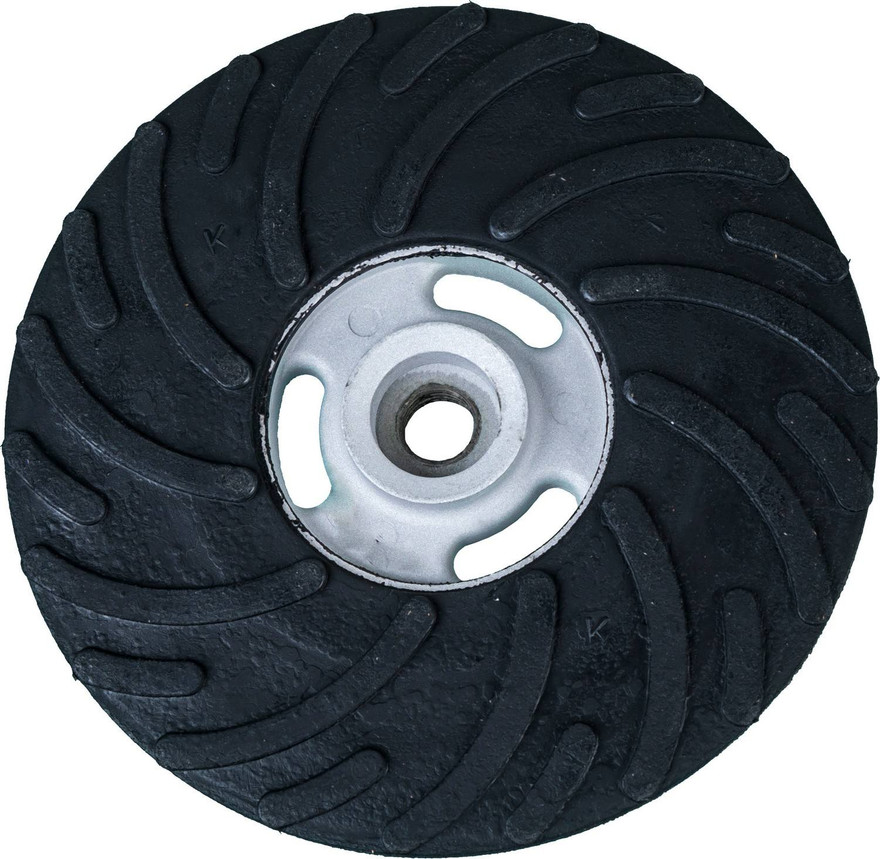 Pferd 69525 5" Ribbed Fiber Disc Backing Pad | 5/8-11" Thread | 10,000 Max RPM | Regular Density