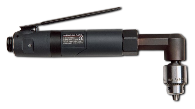 Ingersoll Rand QA0859D Air Production Angle Drill | Q2 Series | 0.28 HP | 850 RPM | 67 (in-lbs) Max Torque | Lever Start