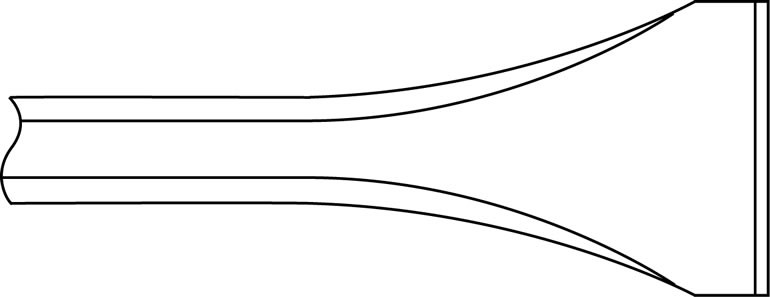 Ingersoll Rand PF2200-394-12 Spoon Scaler Chisel | 12" Length | Box of 5