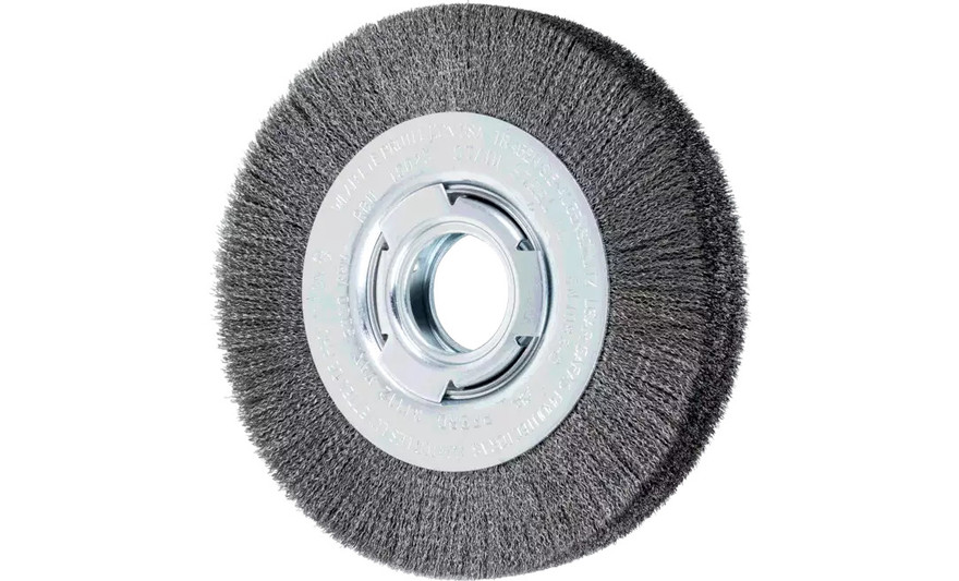 PFERD 81112 Medium Face Crimped Wire Wheel | 6" Diameter | 1-1/16" Width | Carbon Steel Wire