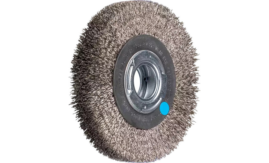 PFERD 81160 Medium Face Crimped Wire Wheel | 6" Diameter | 1-1/16" Width | Stainless Steel Wire (INOX)