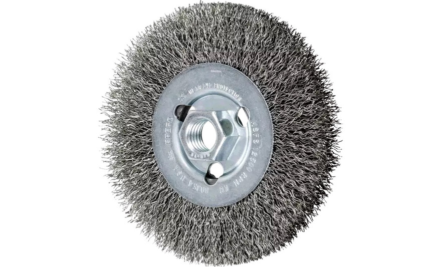 PFERD 80354 Crimped Wheel for Angle Grinders | 4-1/2" Diameter | 1/2" Width | Stainless Steel Wire (INOX) | Box of 5