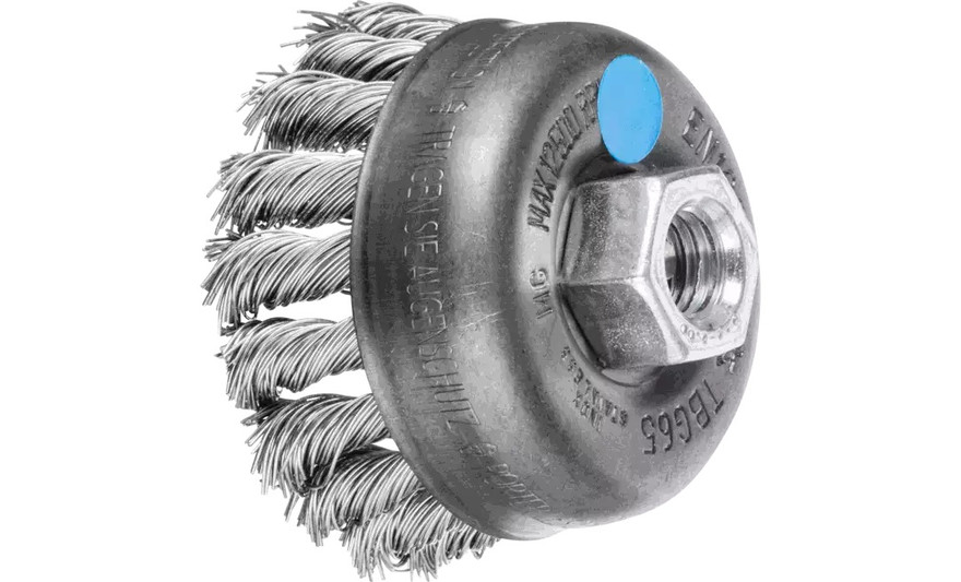 PFERD 82334 Knot Cup Brush | 2-3/4" Diameter | Stainless Steel Wire | Box of 5