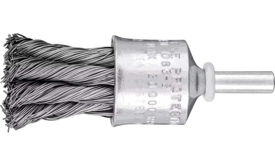 PFERD 83072 Knot Flared Cup End Brush | 3/4"Diameter | Carbon Steel Wire | Box of 10