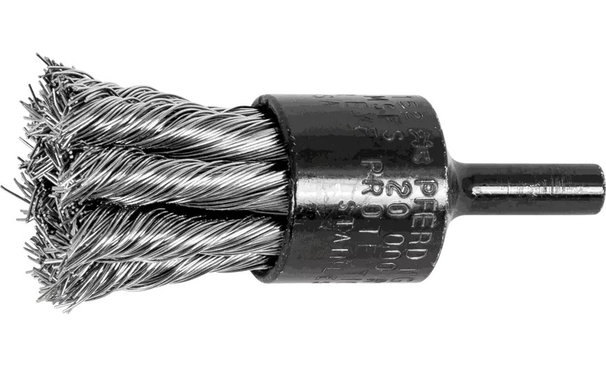 PFERD 83152 Knot Flared Cup End Brush | 3/4"Diameter | Stainless Steel Wire | Box of 10