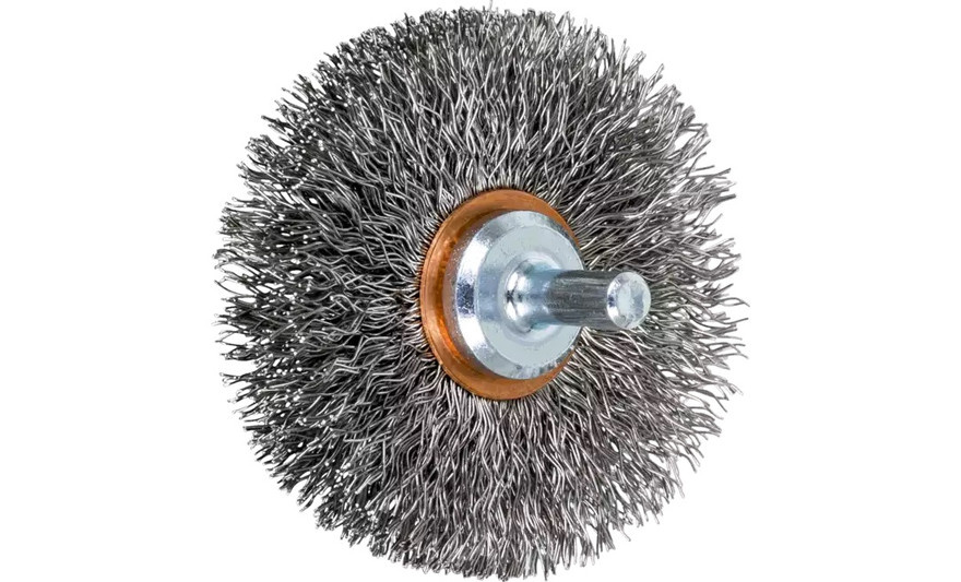 PFERD 82910 Crimped Wire Wheel Brush | 2-1/2" Diameter | Stainless Steel Wire | Box of 10