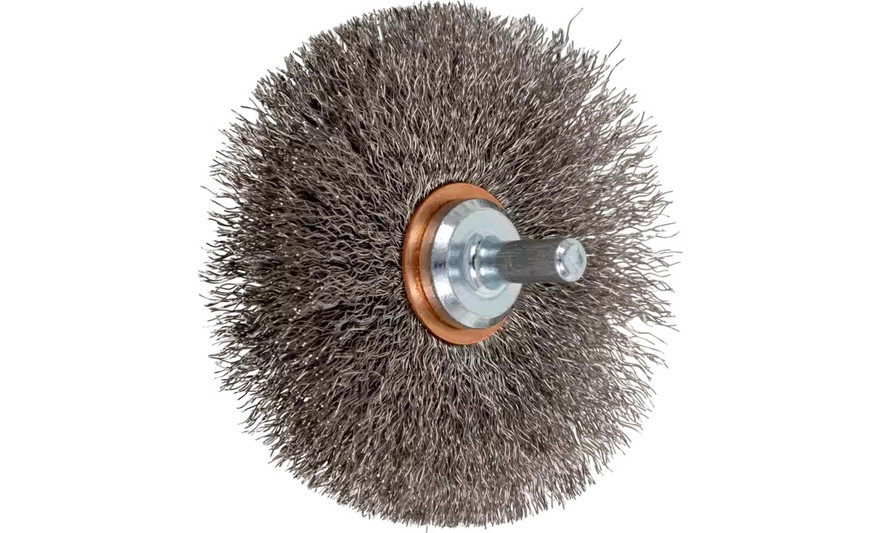 PFERD 82912 Crimped Wire Wheel Brush | 3" Diameter | Stainless Steel Wire | Box of 10