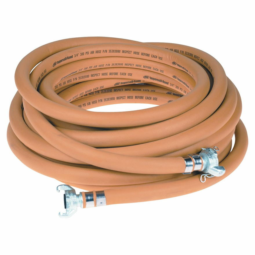 Ingersoll Rand 22041479 Double-Banded Universal Air Hose | 1/2" NPT Swivel Male | 8 (ft.) Length
