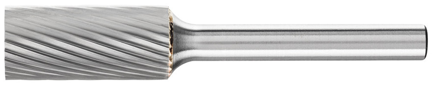 PFERD 24101 Carbide Bur | SCTI SA-5 | Cylindrical Shape A with Plain End (Uncut) | 1/4" Shank | Single Cut