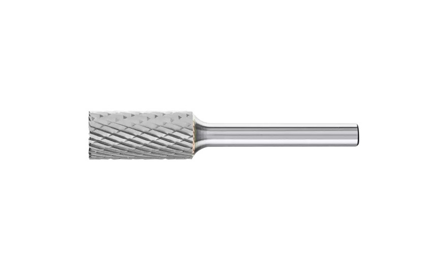 PFERD 24282 Carbide Bur | SCTI SB-5 | Cylindrical Shape B with End Cut | 1/4" Shank | Double Cut
