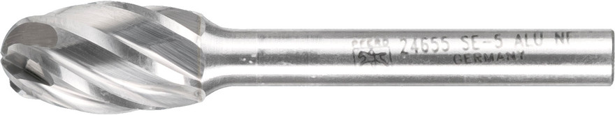 PFERD 24655 Carbide Bur | SCTI SE-5 | Oval Shape E | 1/4" Shank | Aluminum Cut