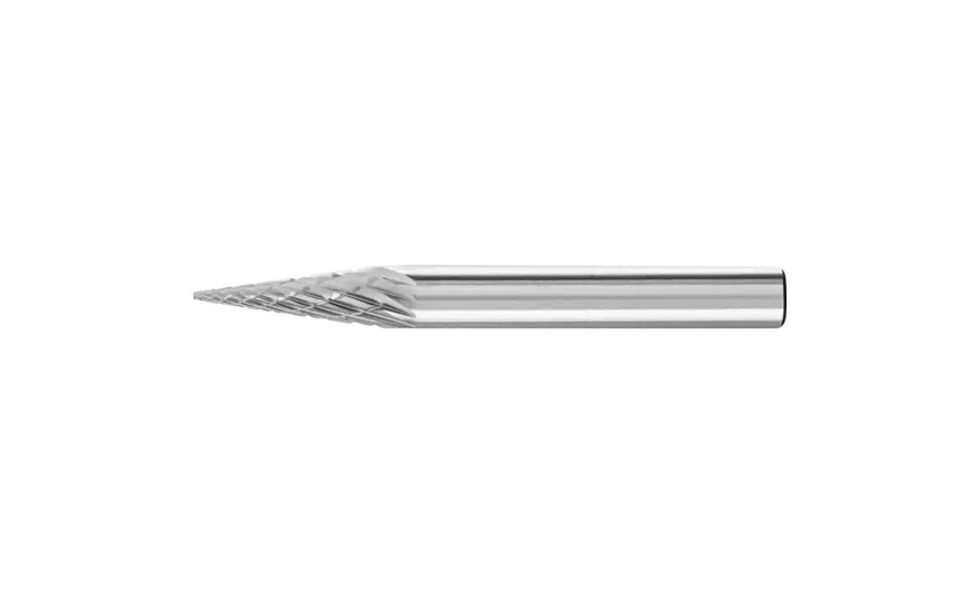 PFERD 25212 Carbide Bur | 1/4" Diameter | SCTI SM-2 | Cone Shape M with Pointed End | Double Cut